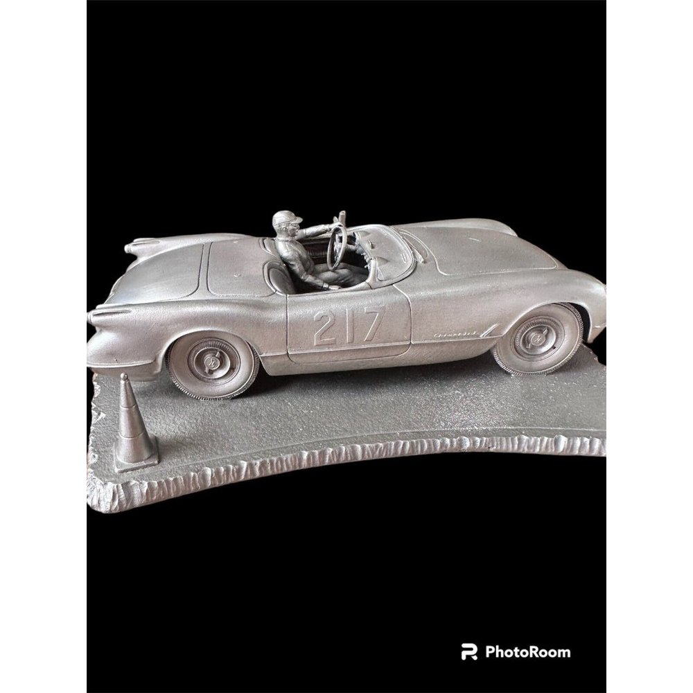 Raymond Meyers Weekend Sprint 1953 Corvette Pewter Sculpture‎  Vintage